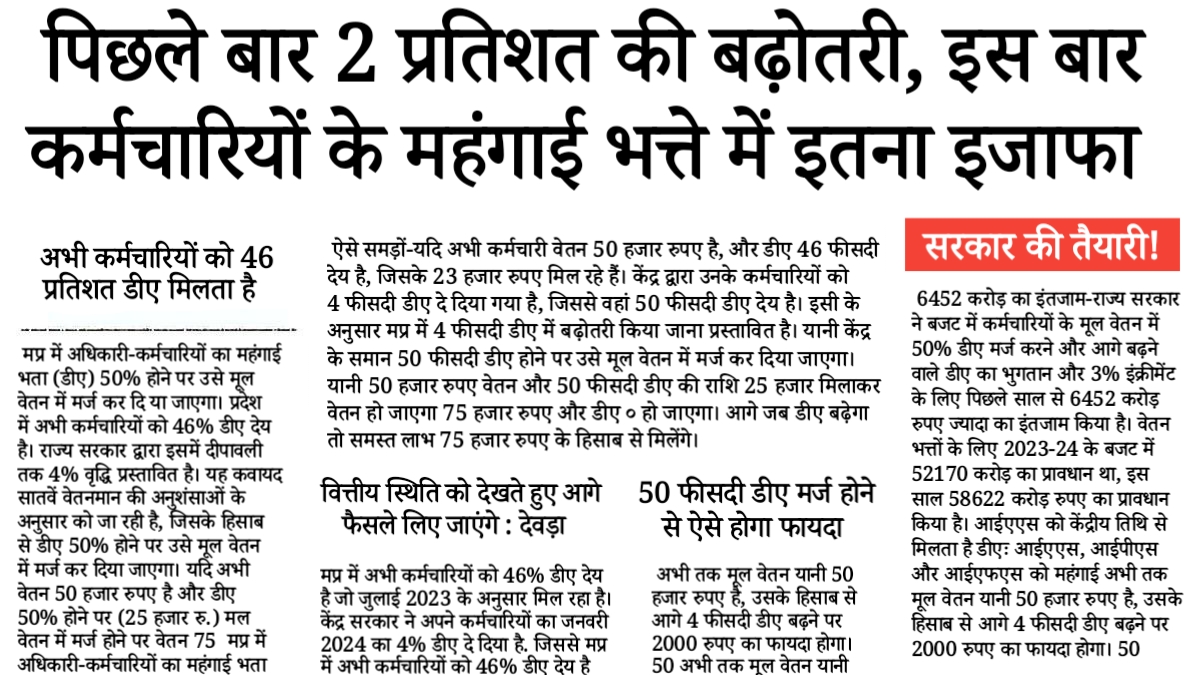 Dearness Allowance Hike